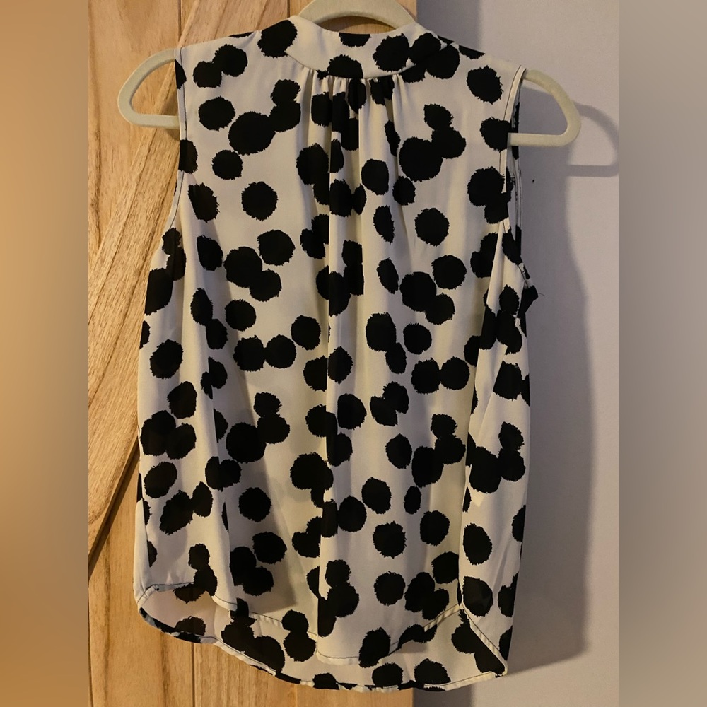 Who what wear, size Large, blouse, black and cream